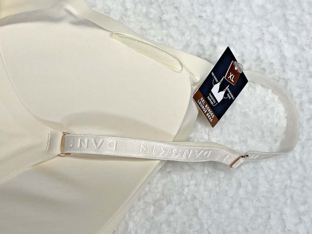 New Danskin Gel Bonded Lounge Bra Removable Pads No-Show Beige XL(36D-40B) NWT - Picture 2 of 16